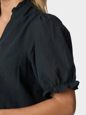 Neo Noir Bluse - Navy - Dame - Bluser - Neo Noir