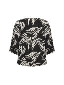 Wasabiconcept bluse - sort/hvid - Overdele til Plus size - Wasabiconcept