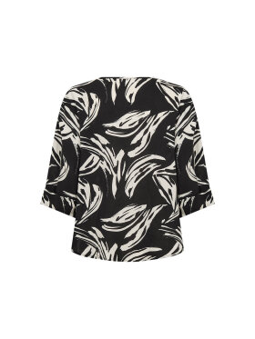 Wasabiconcept bluse - sort/hvid - Overdele til Plus size - Wasabiconcept