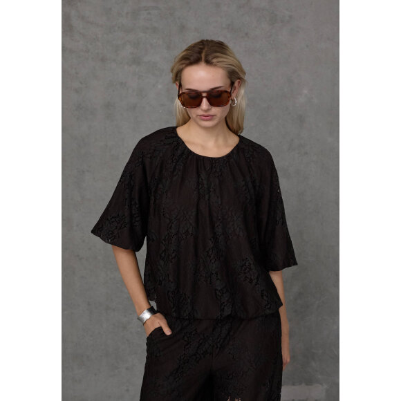 Love & divine bluse - chocolate/blonder - Dame - Bluser - love & divine