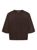 Only Carmakoma strik - coffee - Overdele til Plus size - ONLY CarmaKoma