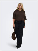 Only Carmakoma strik - coffee - Overdele til Plus size - ONLY CarmaKoma