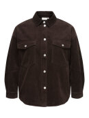 Only Carmakoma fløjls skjorte/jakke - brun - Overdele til Plus size - ONLY CarmaKoma