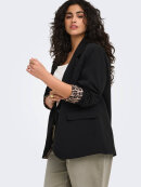 Only Carmakoma blazer - sort/leo - Overdele til Plus size - ONLY CarmaKoma