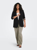 Only Carmakoma blazer - sort/leo - Overdele til Plus size - ONLY CarmaKoma