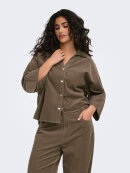 Only Carmakoma skjorte - walnut - Overdele til Plus size - ONLY CarmaKoma