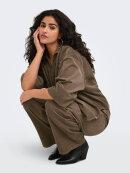 Only Carmakoma skjorte - walnut - Overdele til Plus size - ONLY CarmaKoma