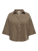 Only Carmakoma skjorte - walnut - Overdele til Plus size - ONLY CarmaKoma