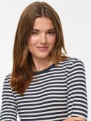 Vila T-shirt L/Æ - off/navy striber - Dame - T-shirts - VILA