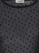 Fransa Mesh Bluse  - sort/hjerte - Dame - Bluser - FRANSA