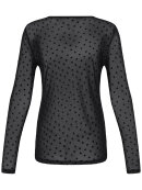 Fransa Mesh Bluse  - sort/hjerte - Dame - Bluser - FRANSA