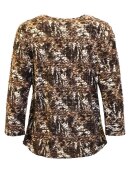 Brandtex bluse - brun mix - Dame - Bluser - Brandtex