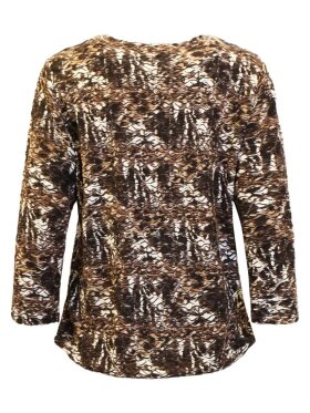 Brandtex bluse - brun mix - Dame - Bluser - Brandtex
