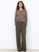 Soyaconcept T-shirt L/Æ - brun/sand striber - Dame - Bluser - Soyaconcept 