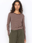 Soyaconcept T-shirt L/Æ - brun/sand striber - Dame - Bluser - Soyaconcept 