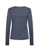 Soyaconcept T-Shirt L/Æ - navy/lysblå stribet - Dame - T-shirts - Soyaconcept 