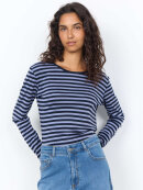 Soyaconcept T-Shirt L/Æ - navy/lysblå stribet - Dame - T-shirts - Soyaconcept 
