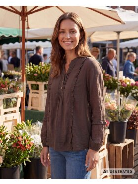 Prepair Bluse - Camilla - Brun - Dame - Bluser - PREPAIR