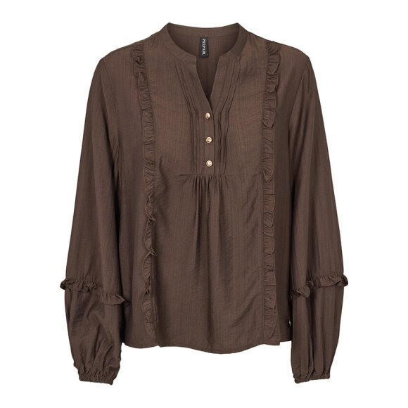 Prepair Bluse - Camilla - Brun - Dame - Bluser - PREPAIR Prepair Bluse - Camilla - Brun - Dame - Bluser - PREPAIR