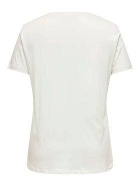Only Carmakoma t-shirt - creme - Overdele til Plus size - ONLY CarmaKoma