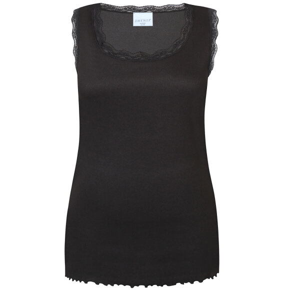 Zhenzi top - sort - Overdele til Plus size - Zhenzi Zhenzi top - sort - Overdele til Plus size - Zhenzi