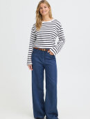 Fransa Bluse - hvid/navy stribet - Dame - Bluser - FRANSA