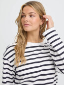 Fransa Bluse - hvid/navy stribet - Dame - Bluser - FRANSA