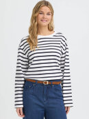 Fransa Bluse - hvid/navy stribet - Dame - Bluser - FRANSA