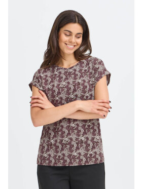 Fransa T-shirt - bordeaux/brun - Dame - T-shirts - FRANSA Fransa T-shirt - bordeaux/brun - Dame - T-shirts - FRANSA