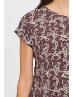 Fransa T-shirt - bordeaux/brun - Dame - T-shirts - FRANSA