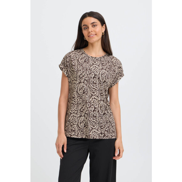 Fransa T-shirt - off/brun - Dame - T-shirts - Fransa
