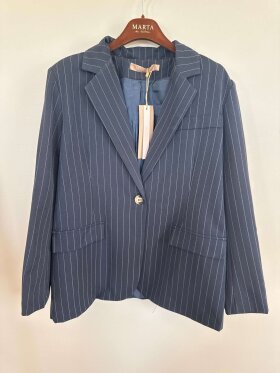 Marta Blazer - Navy/striber - Blazer til kvinder - MARTA