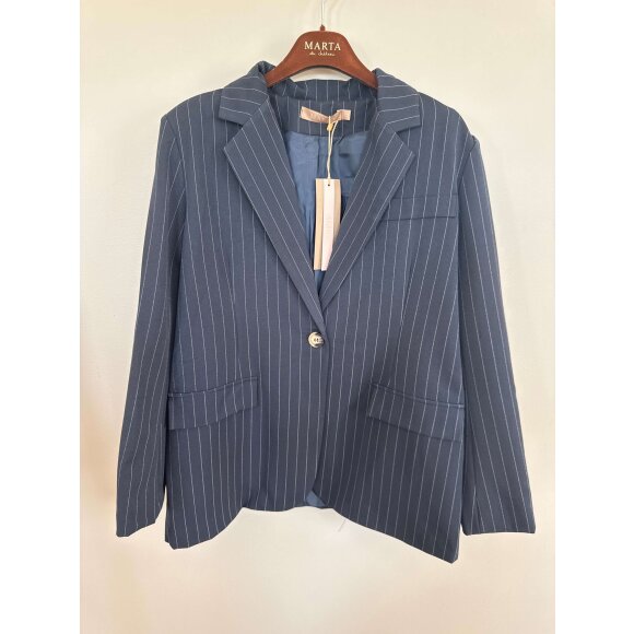 Marta Blazer - Navy/striber - Blazer til kvinder - MARTA