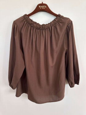 Marta Bluse - Brun - Dame - Bluser - MARTA