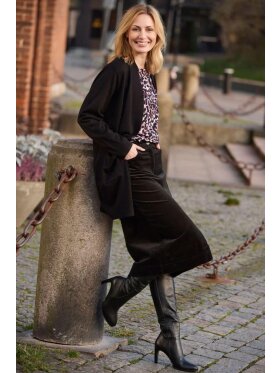 Brandtex cardigan - sort - Lækre striktrøjer til kvinder - Brandtex
