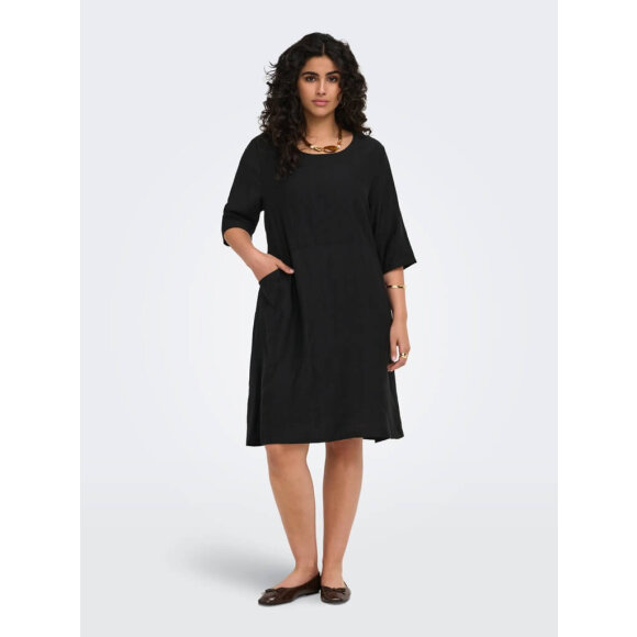 Only Carmakoma kjole - sort - Kjoler til plus size kvinder - ONLY CarmaKoma