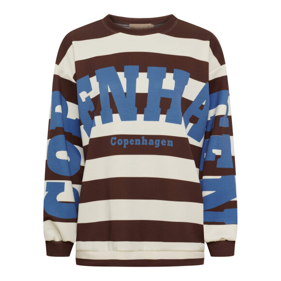 Marta Sweat - brun/blå - Dame - Sweatshirts - MARTA