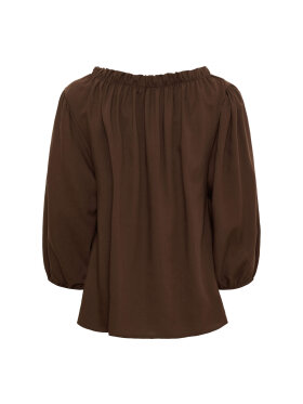 Marta Bluse - Brun - Dame - Bluser - MARTA