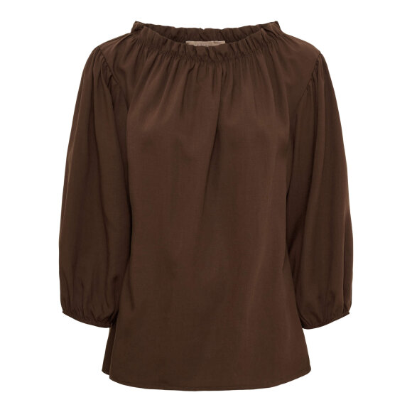 Marta Bluse - Brun - Dame - Bluser - MARTA