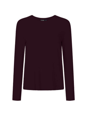 Laurie t-shirt l/æ - plum - Dame - Bluser - Laurie