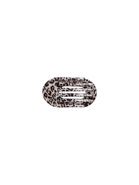 Black Colour Hårspænde - white/leo - Hår Accessories - Black Colour