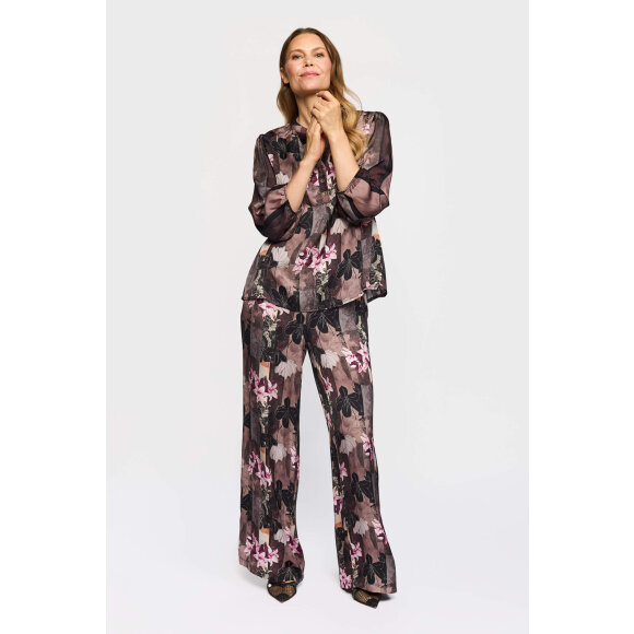 2-Biz Buks - Pennie - blomster  - Dame - Bukser  - 2-Biz