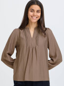 Fransa Bluse - GIDA - lysebrun - Dame - Bluser - FRANSA