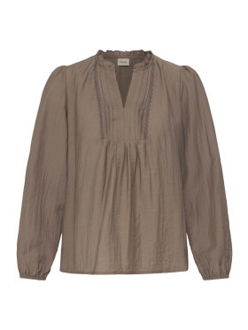 Fransa Bluse - GIDA - lysebrun - Dame - Bluser - FRANSA