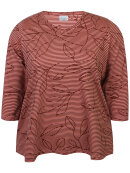 Zhenzi bluse - rosa mix - Overdele til Plus size - Zhenzi