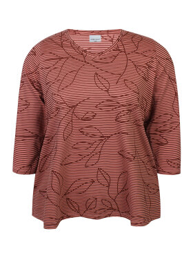 Zhenzi bluse - rosa mix - Overdele til Plus size - Zhenzi