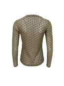 Black Colour Bluse Mesh - grøn/dot - Dame - Bluser - Black Colour Black Colour Bluse Mesh - grøn/dot - Dame - Bluser - Black Colour