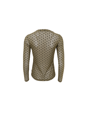 Black Colour Bluse Mesh - grøn/dot - Dame - Bluser - Black Colour Black Colour Bluse Mesh - grøn/dot - Dame - Bluser - Black Colour