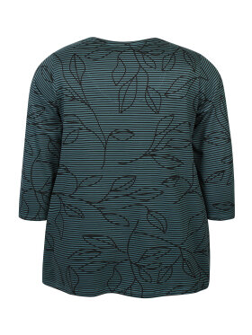 Zhenzi bluse - petrol mix - Overdele til Plus size - Zhenzi