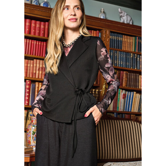 Black Colour Vest - sort - Dame - Veste - Black Colour Black Colour Vest - sort - Dame - Veste - Black Colour
